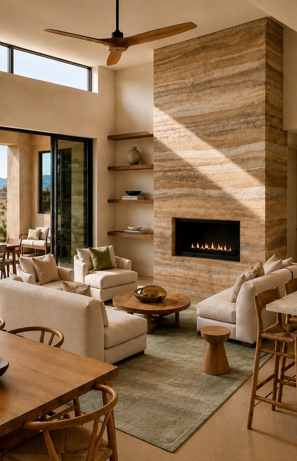 Interior of an ELEMENT holistic home designed as a wellness retreat for longevity living