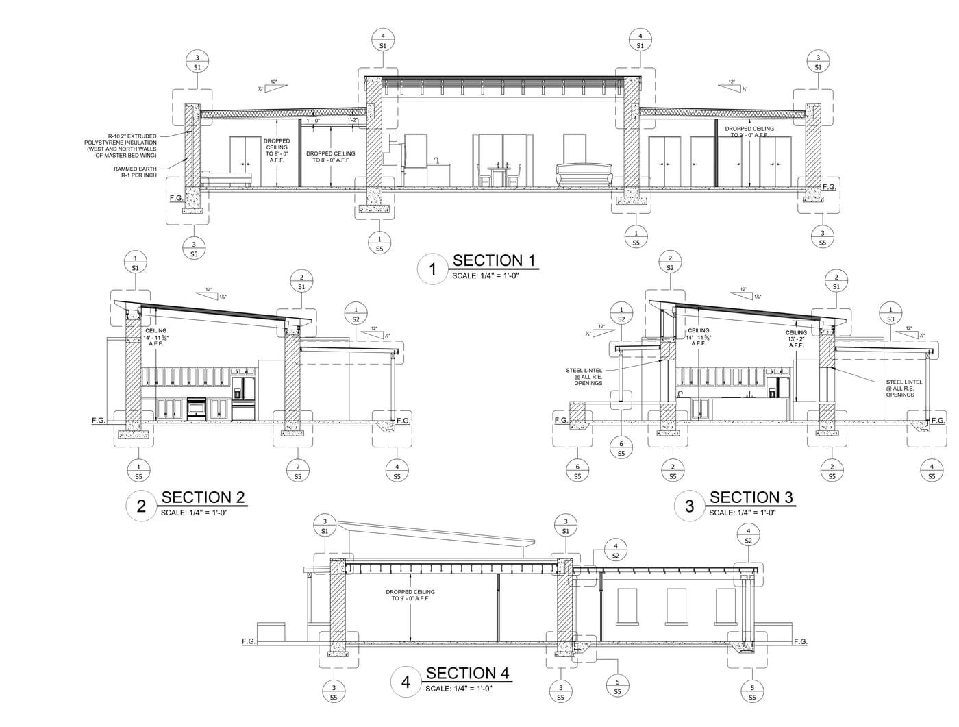 A3 Building Sections