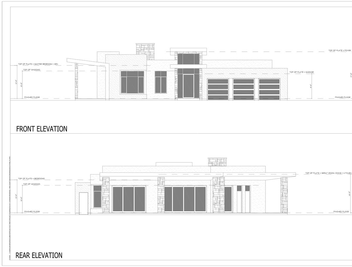 A-02 Front & Rear Elevations