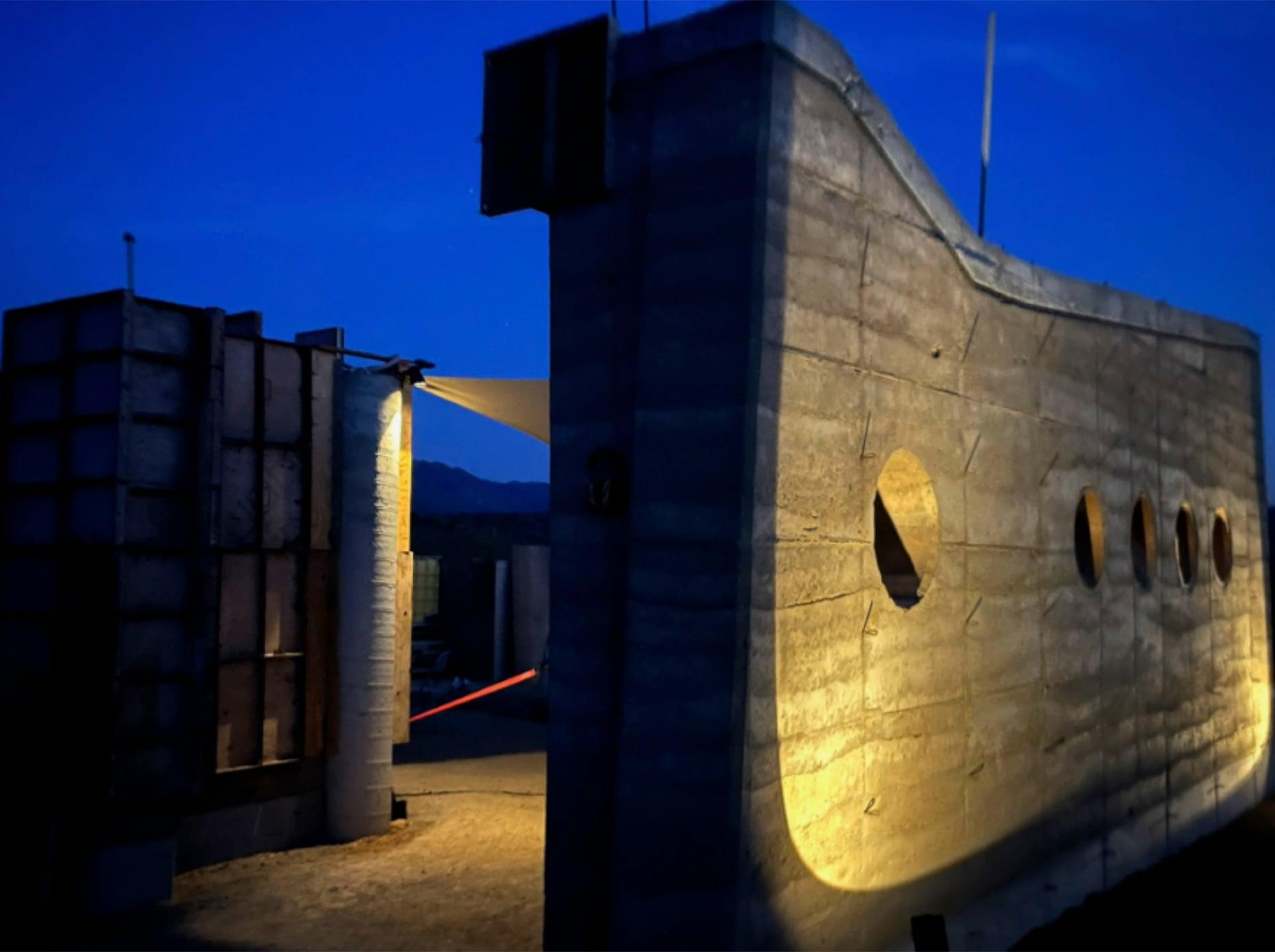 Rammed Earth Home Construction